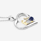 0.50 Carat Genuine Blue Sapphire .925 Sterling Silver Pendant