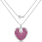 8.03 Carat Genuine Ruby .925 Sterling Silver Pendant
