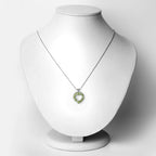 1.70 Carat Genuine Peridot .925 Sterling Silver Pendant