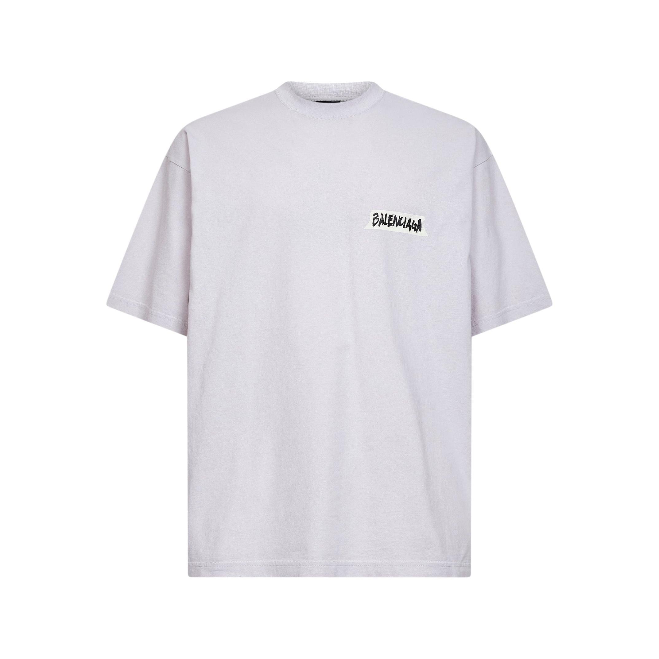 Balenciaga Grey Masking Tape T-Shirt