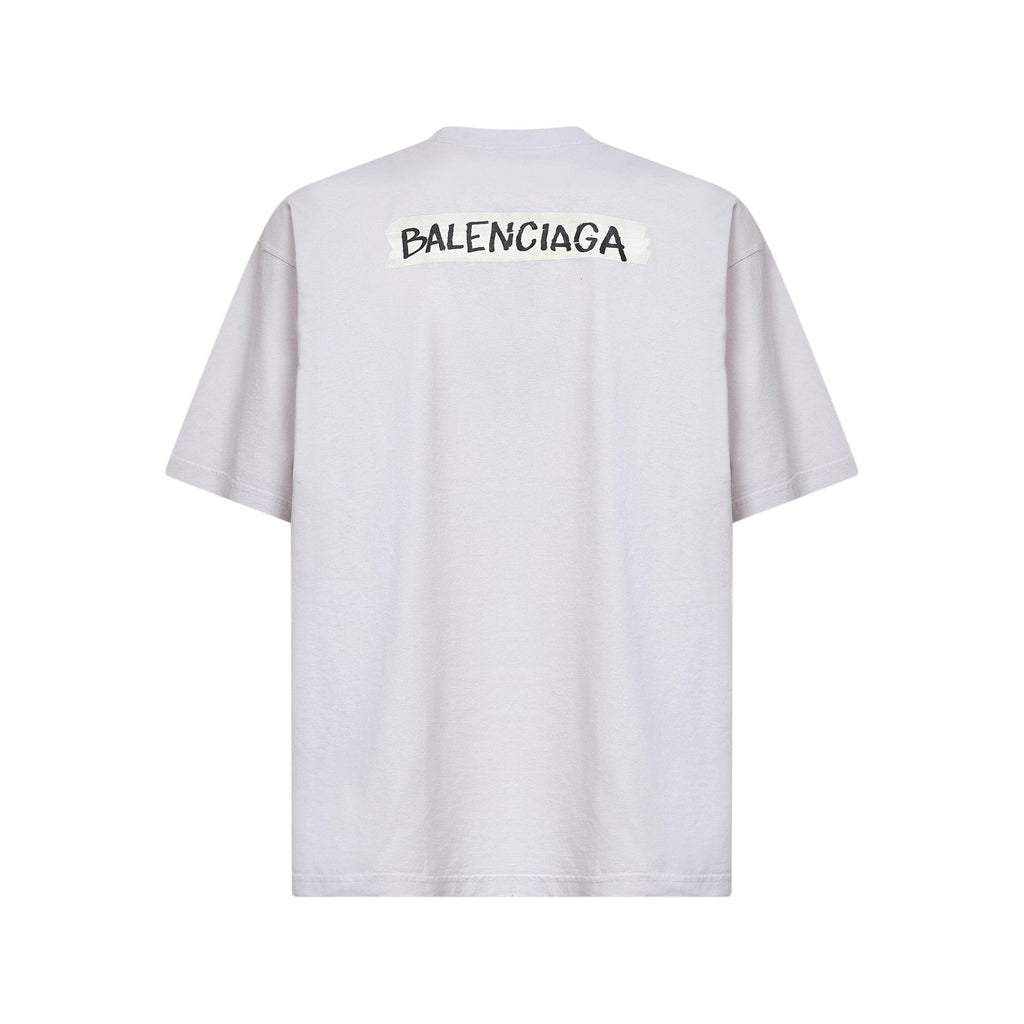 Balenciaga Grey Masking Tape T-Shirt