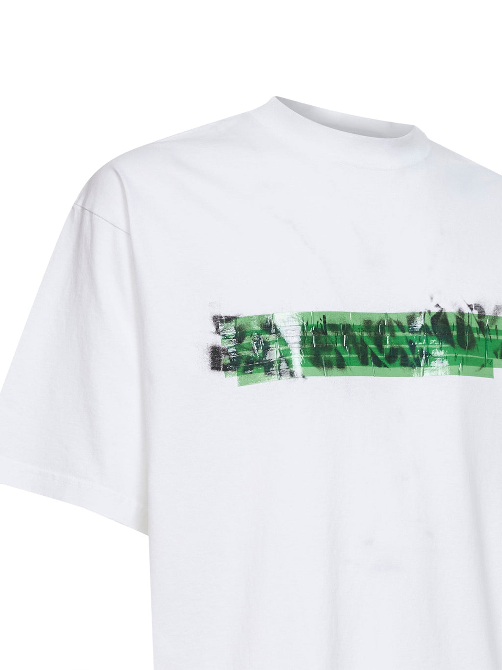 White Messy Spray T-Shirt