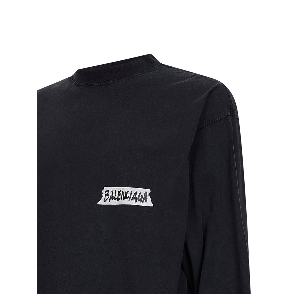 Balenciaga Long Sleeve Masking Tape T-Shirt