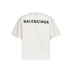 Balenciaga Ivory Crewneck T-Shirt