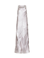 Long Dress Toto Cotton Satin Grey
