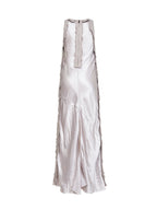 Long Dress Toto Cotton Satin Grey