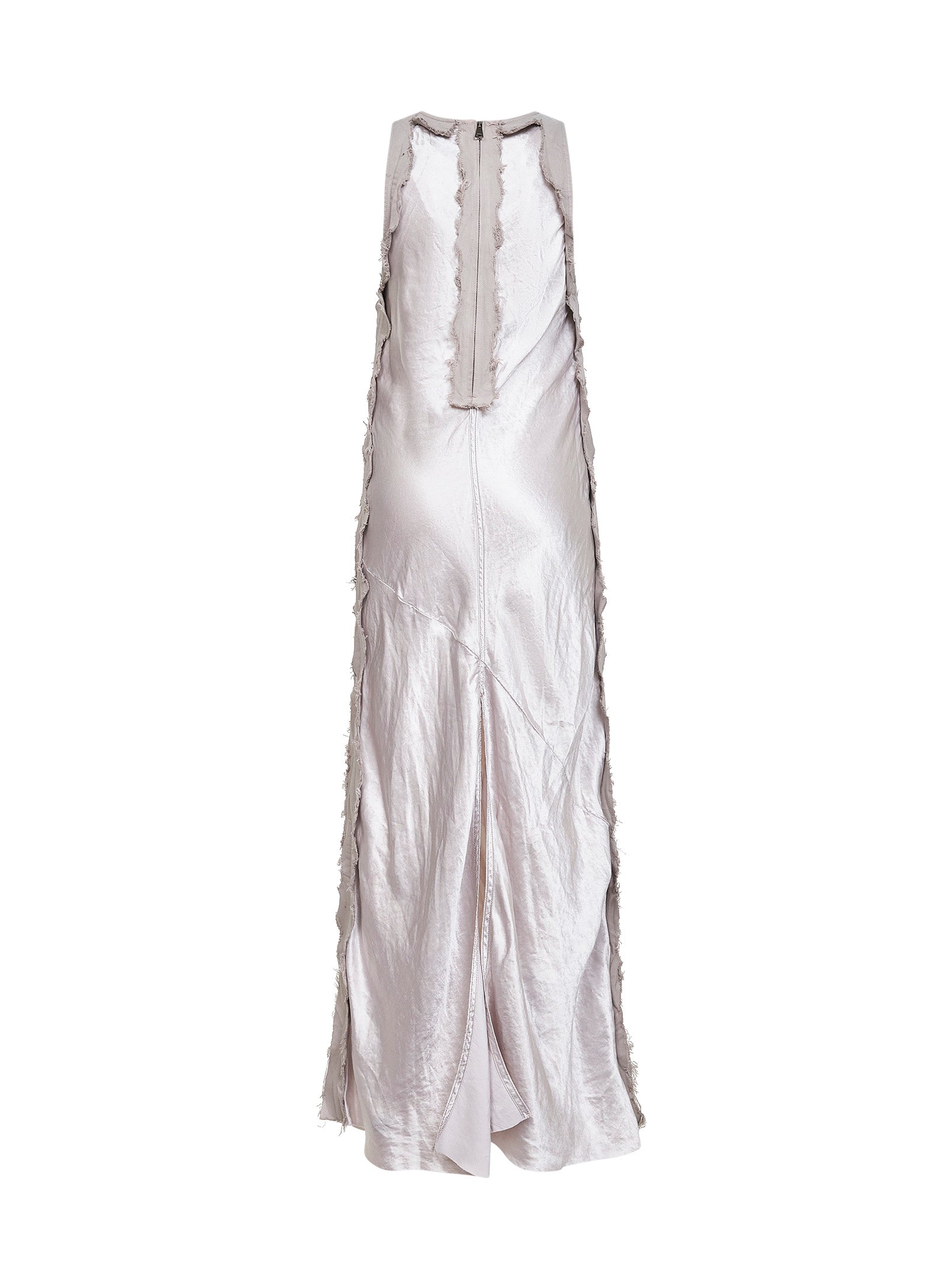 Long Dress Toto Cotton Satin Grey