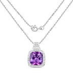 5.85 Carat Genuine Amethyst .925 Sterling Silver Pendant