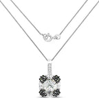 2.72 Carat Genuine Multi Stones .925 Sterling Silver Pendant