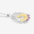 0.14 Carat Genuine Ruby .925 Sterling Silver Pendant