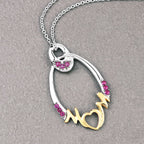 0.18 Carat Genuine Ruby .925 Sterling Silver Pendant
