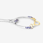 0.18 Carat Genuine Tanzanite .925 Sterling Silver Pendant