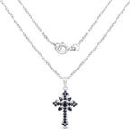 1.52 Carat Genuine Blue Sapphire Sterling Silver Pendant