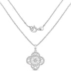 0.57 Carat Genuine White Diamond .925 Sterling Silver Pendant