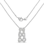 0.54 Carat Genuine White Diamond .925 Sterling Silver Pendant