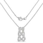 0.54 Carat Genuine White Diamond .925 Sterling Silver Pendant