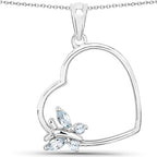 0.25 Carat Genuine Blue Topaz .925 Sterling Silver Pendant