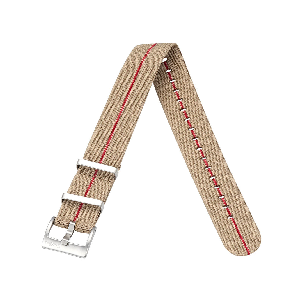 Pajama Stretch - Tan/Red