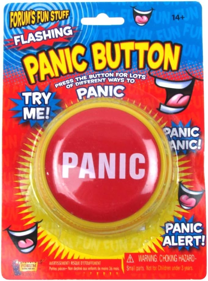Funny Panic Button – Hilarious Office Desk Prank Alarm & Novelty Gag Gift! 😱😂