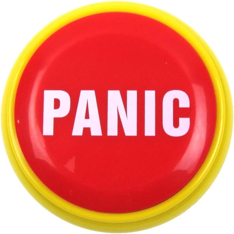 Funny Panic Button – Hilarious Office Desk Prank Alarm & Novelty Gag Gift! 😱😂