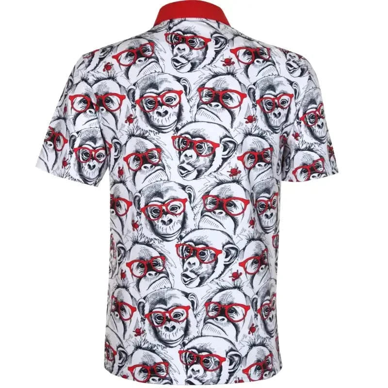 Party Animal Cool-Stretch Men's Golf Polo – Monkey