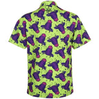 Men's Cool-Stretch Golf Shirt – Yellow/Purple Cow Print