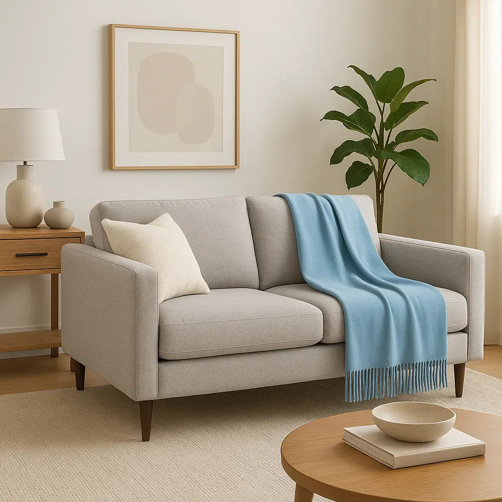100% Cashmere Throw Blanket - 54"x60"