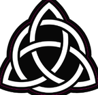 Celtic Cat on Triquetra Stainless Steel Earrings