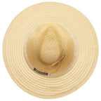 Women's Paperbraid Fedora With Debossed Metallic Snake Band