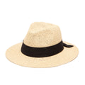 Women's Woven Paper Fedora With Back Knot Band