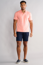 Short Sleeve Polo Solid // Peach
