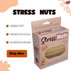 Share 🥜 Stress Nuts Squishy Peanut Stress Ball Funny Gag Gift Office Desk Fidget Toy