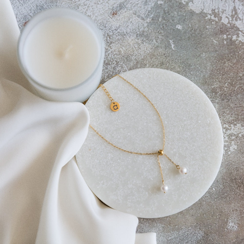 Arvo Pearl Drop Necklace