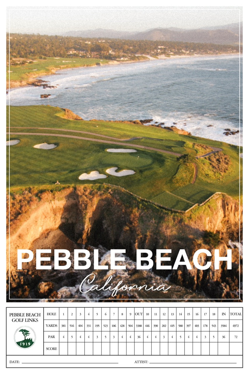 Pebble Beach  - Scorecard