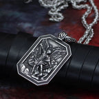 Roman St.Michael Stainless Steel Amulet Necklace