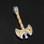 Vikings Axe Celtic Knot Stainless Steel Necklace