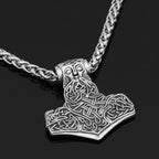 Vikings Thor Hammer Stainless Steel Necklace
