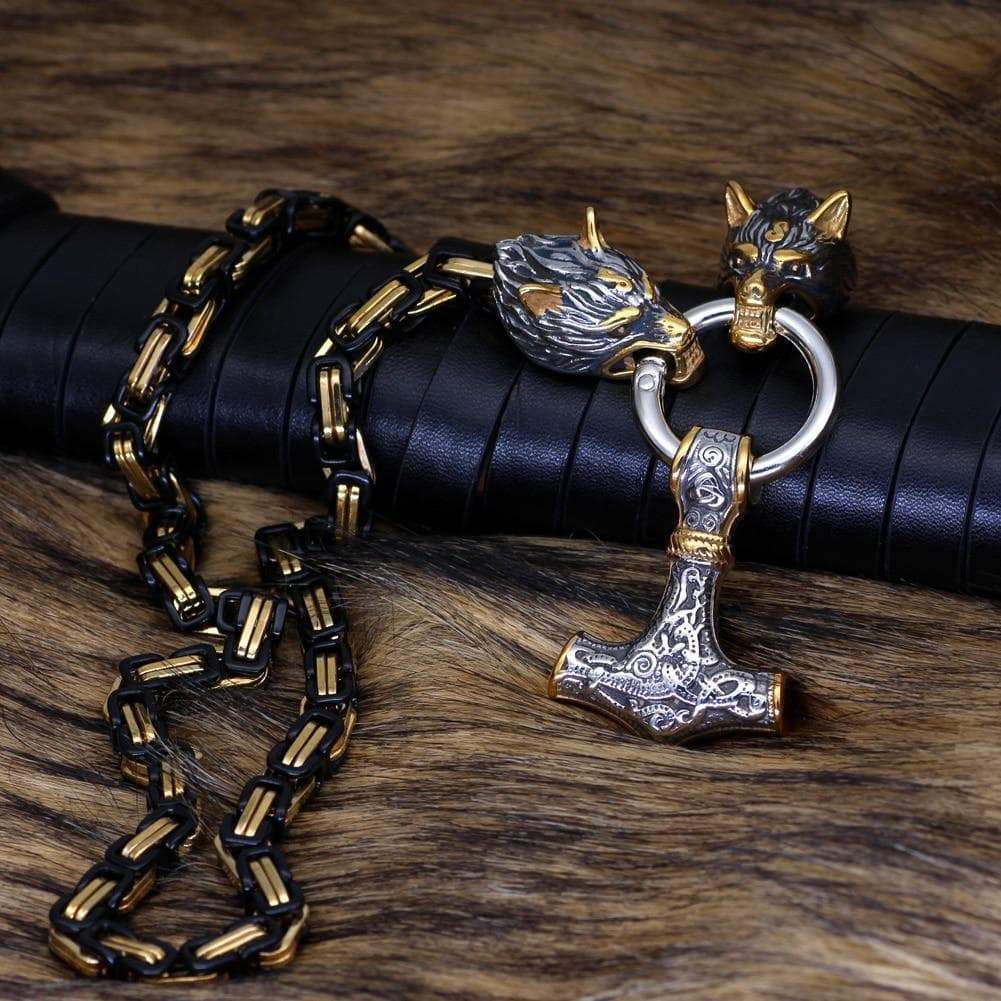 Vikings Mjölnir Stainless Steel Necklace