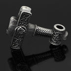 Viking Mjolnir Valknut Stainless Steel Necklace