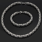 Viking Stainless Steel King Chain + Bracelet