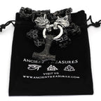 Vikings Wolf Head Mjolnir King Chain Stainless Steel Necklace