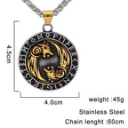 Vikings Geri and Freki Pendant & Necklace