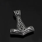 Vikings Mjolnir Dragon Stainless Steel Necklace