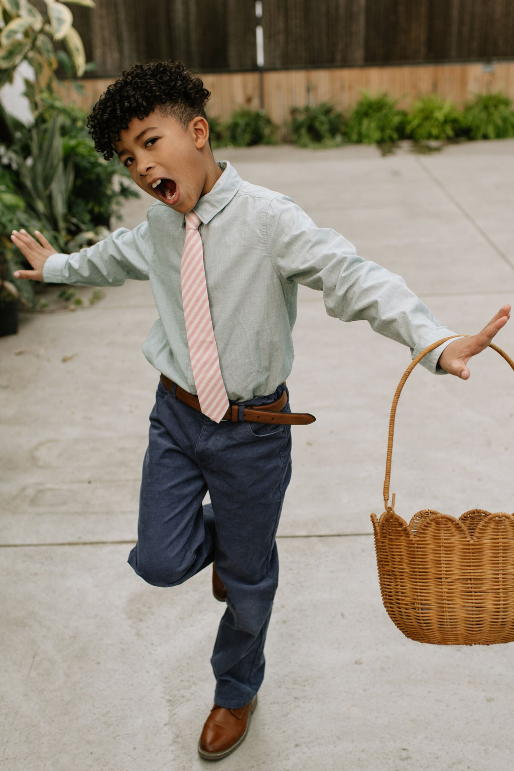 Peony Stripe - Boys Tie