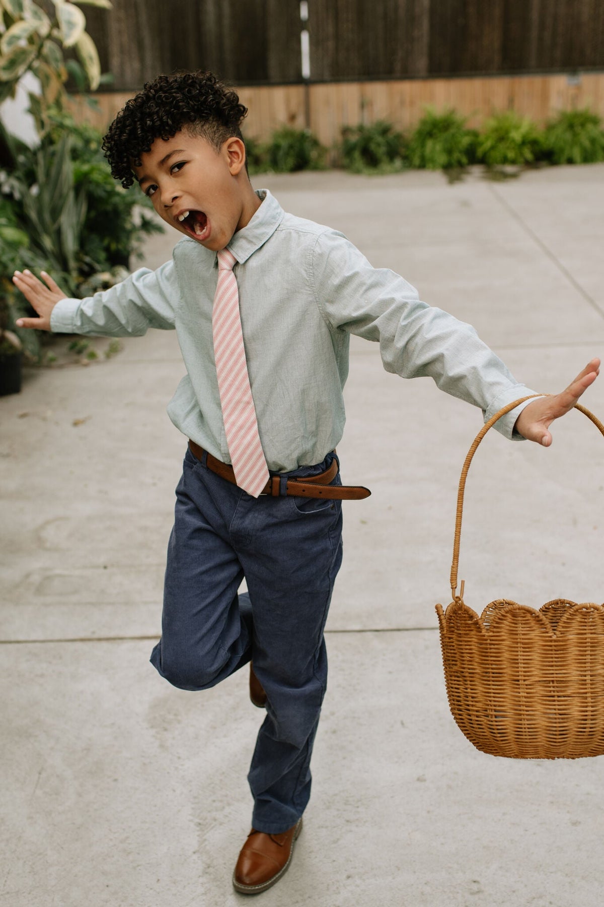 Peony Stripe - Boys Tie