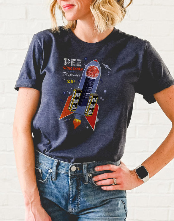 PEZ® Vintage Spaceman Candy Dispenser Ad Tee