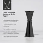 Warren Large Japanese-Style Jigger