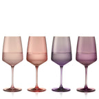 Reserve Nouveau Crystal Wine Glasses in Moonrise, Set of 4
