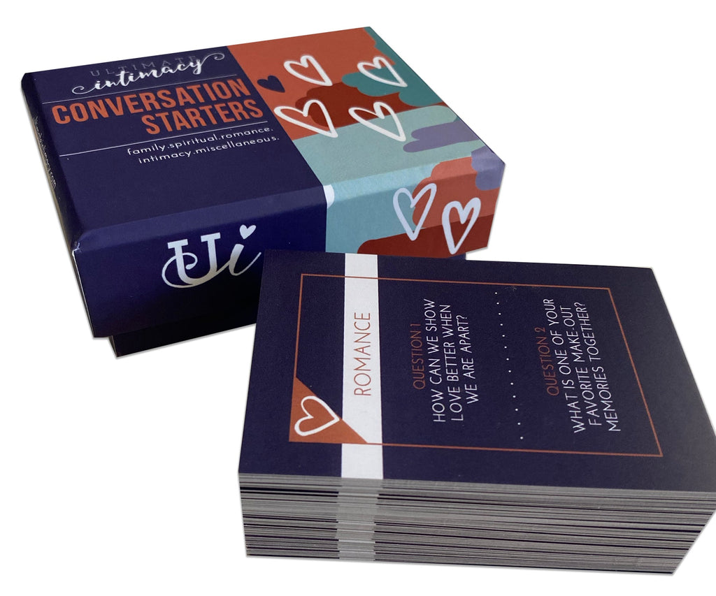 Conversation Starters Card Deck for Couples - 150+ Questions on Intimacy, Romance & Family