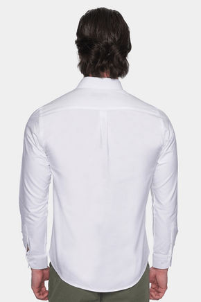 white cotton dress shirt Premium Cotton Dress Shirt (White) – Touch of Modern